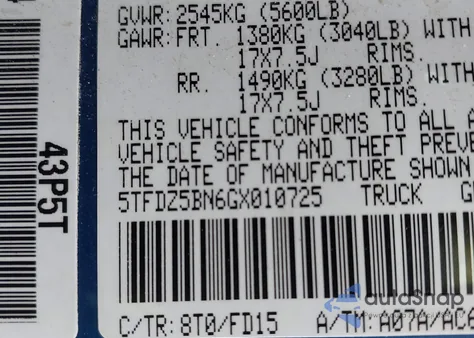 2016 Toyota Tacoma Trd Sport from USA, damaged, VIN 5TFDZ5BN6GX010725